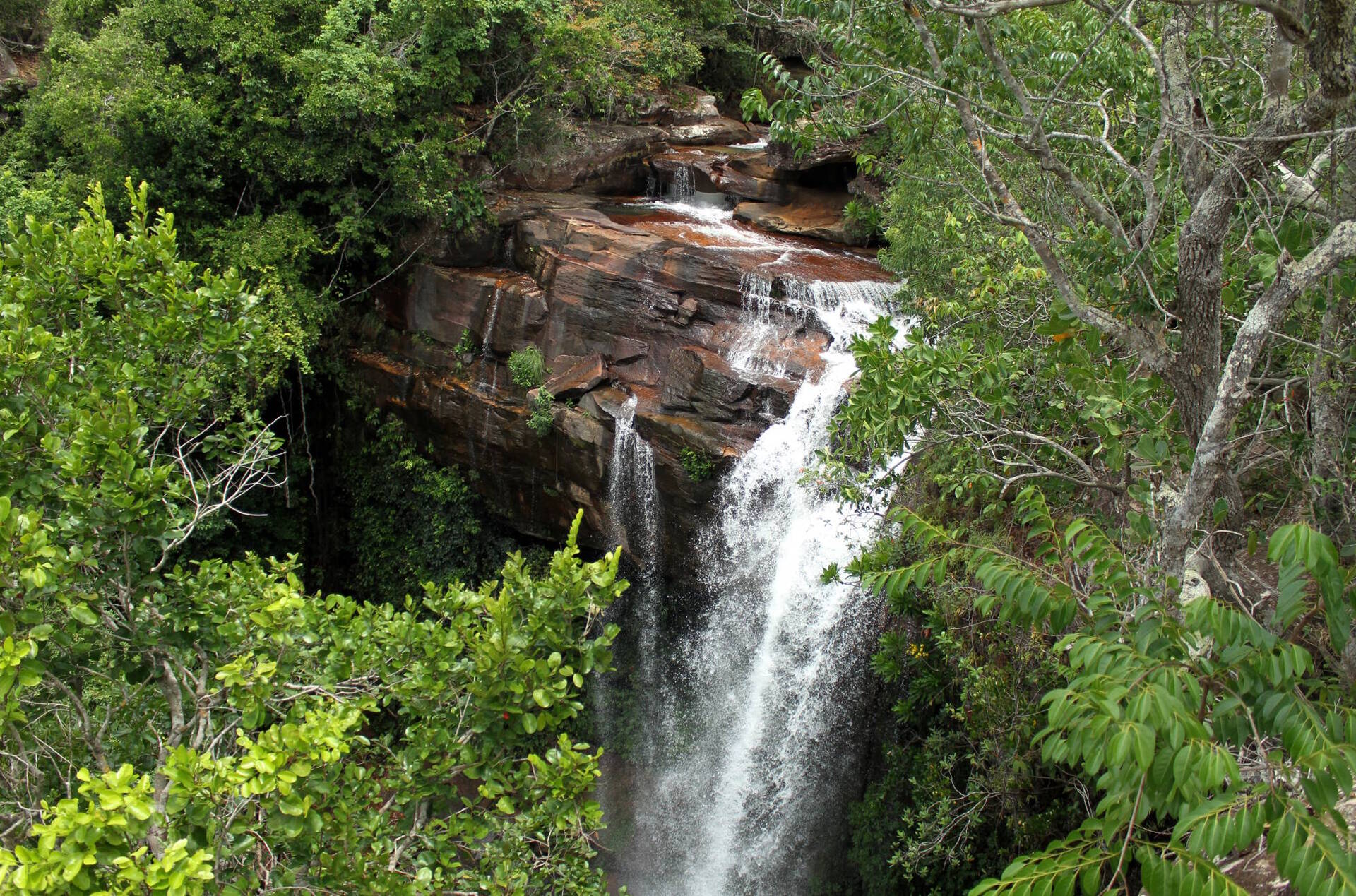 Cachoeira São Francisco, na Serra do Roncador, no Mato Grosso