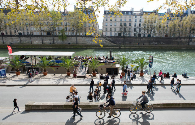 Inauguração no novo parque urbano “Rives de Seine”, em Paris