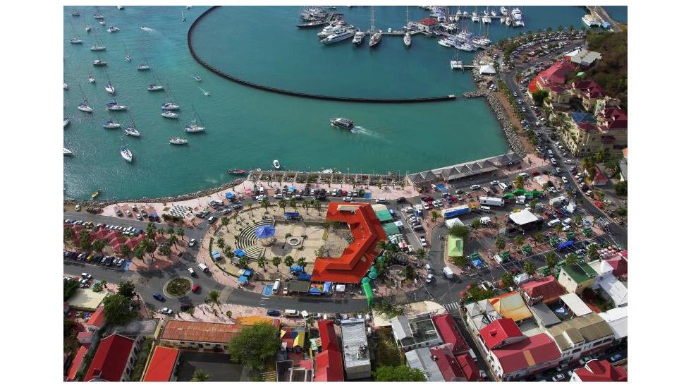 Vista panorâmica da capital Marigot