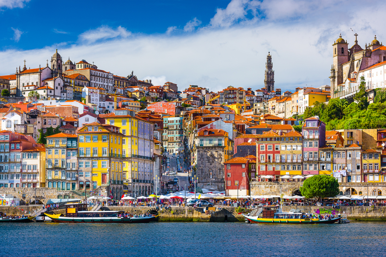 Vista da cidade velha do Porto