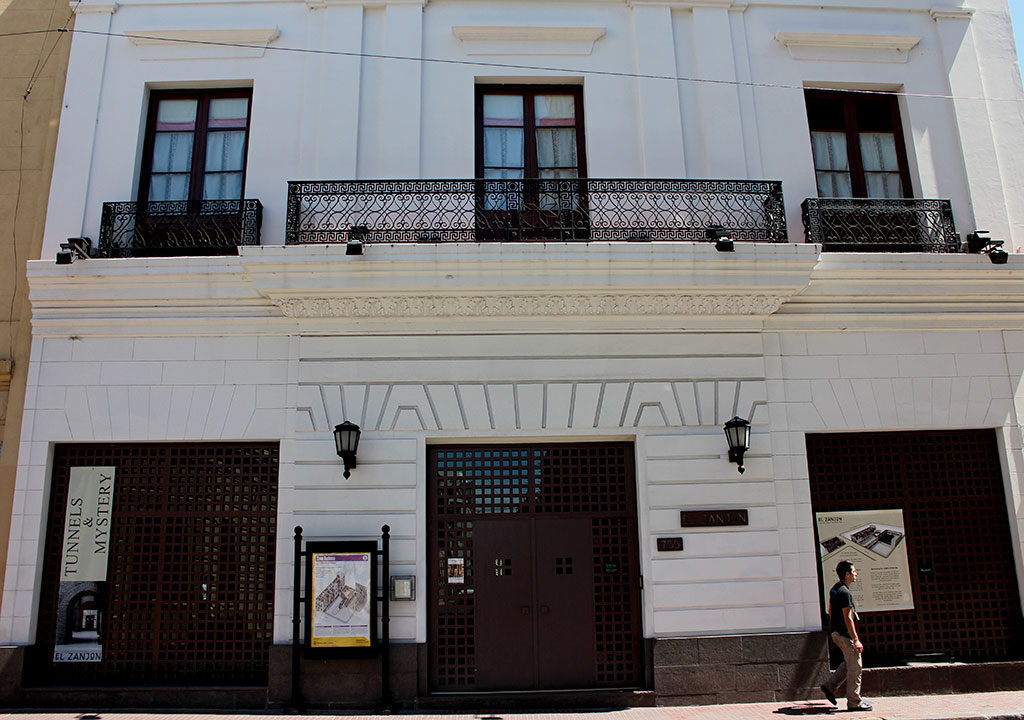 A fachada do El Zanjón, em Buenos Aires