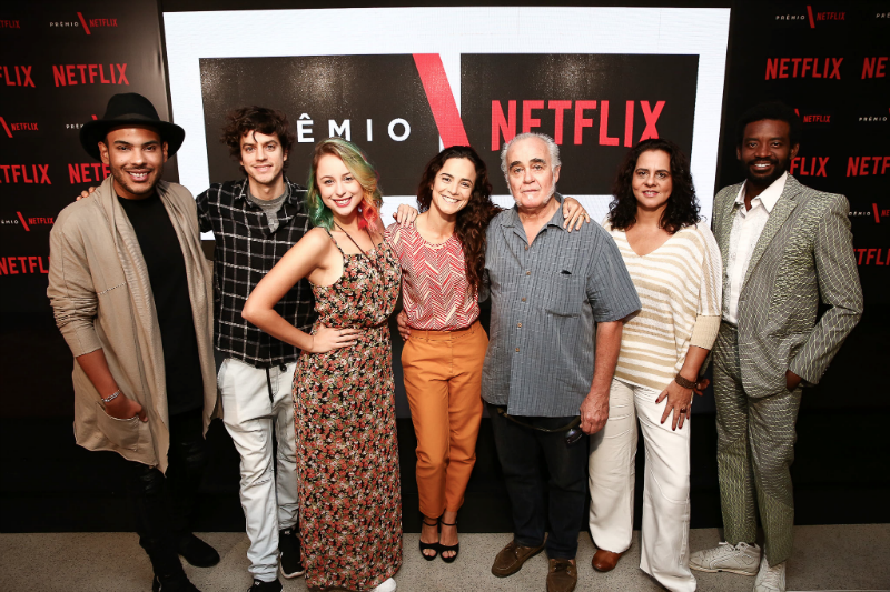 Hugo Gloss, Fernando Andrade, Luly de Verdade, Alice Braga, César Charlone, Adriana Dutra, Fabrício Boliveira, os jurados do Prêmio Netflix.