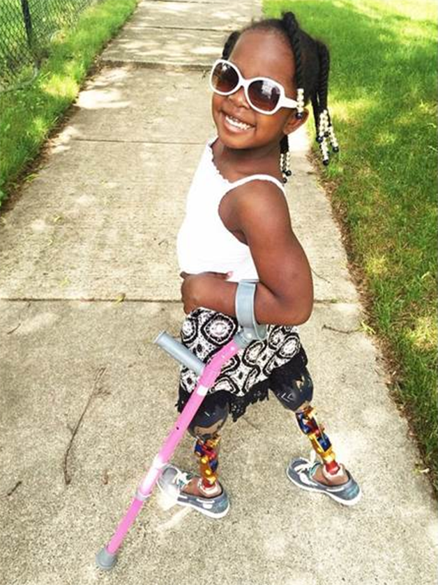 A pequena Jen se identificou com a campanha