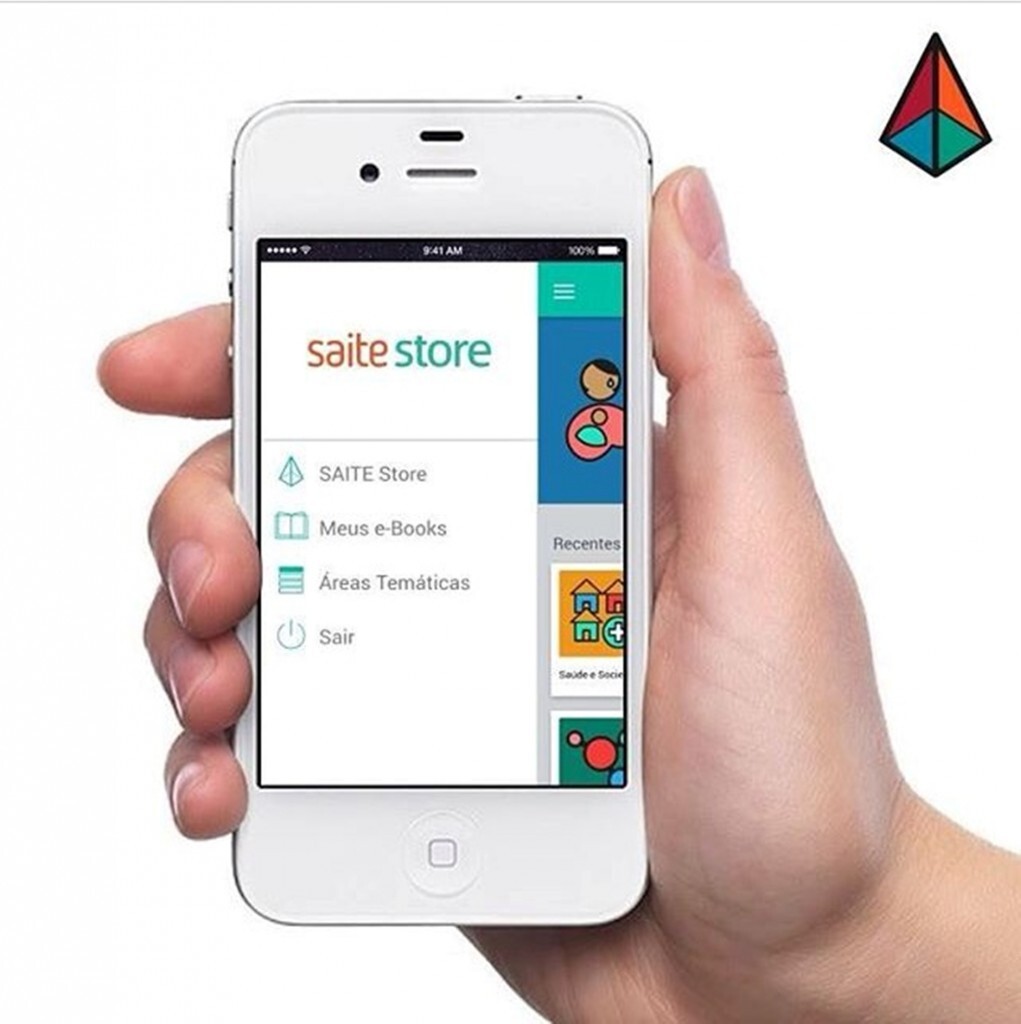 Pagina inicial do app Saite Store