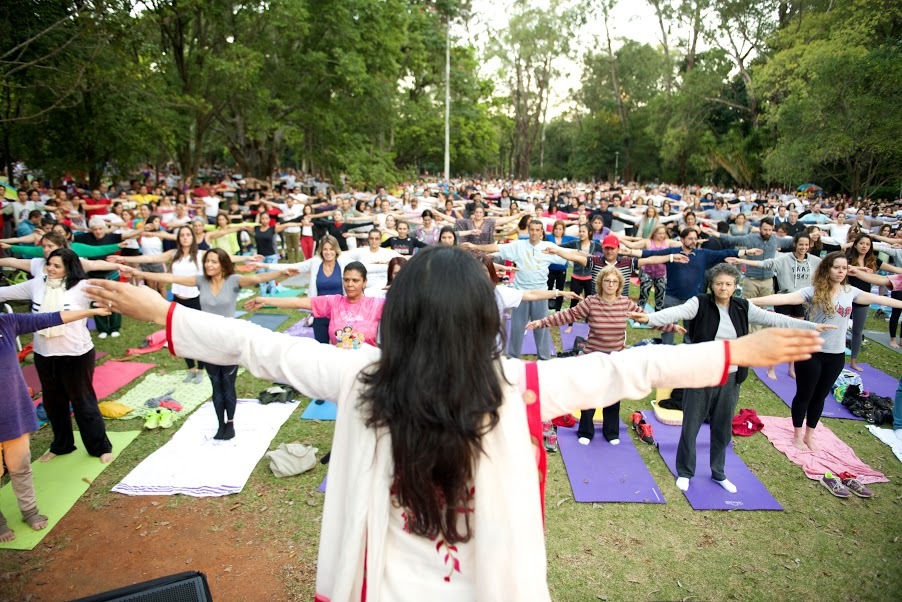 América Medita realizado no ano passado no Parque Ibirapuera, em São Paulo