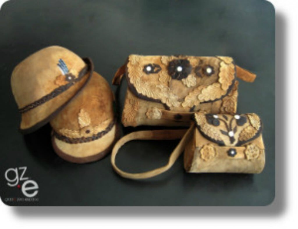 Produtos elaborados com Muskin, tecido feito a partir do cogumelo