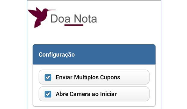 Doa Nota permite enviar múltiplos cupons