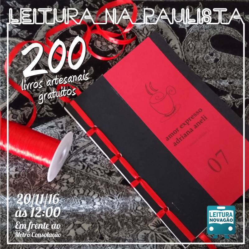 Projeto Leitura no Vagão doará 200 livros artesanais