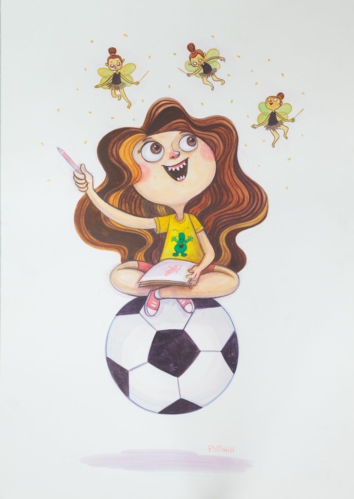 Releitura da personagem Marina feita pela artista Psonha