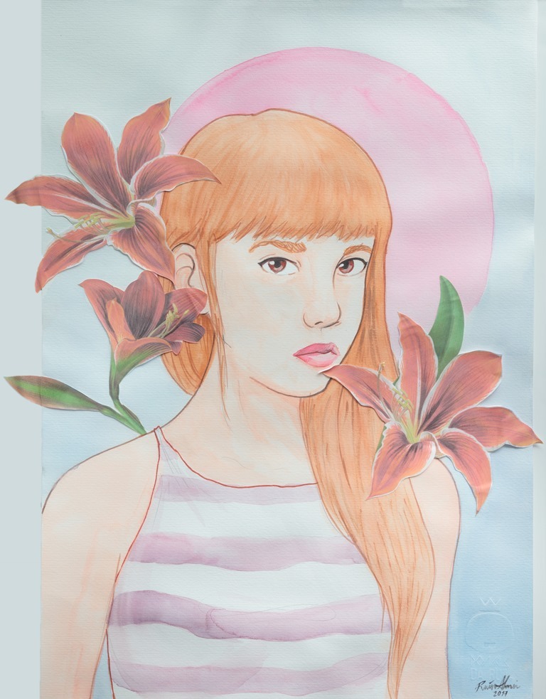 Releitura da personagem Aninha feita pela artista Raísa Trinny