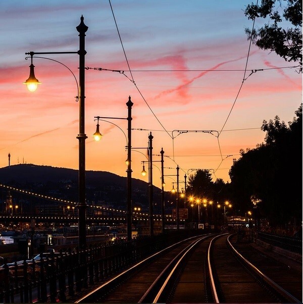 Entardecer em Budapeste