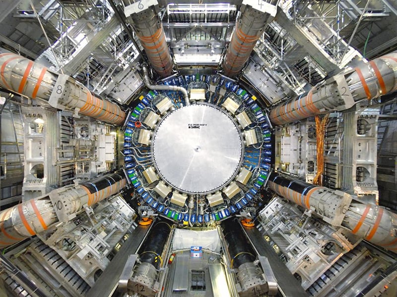 O Atlas, maior detector de partículas da Cern (Organização Europeia para a Pesquisa Nuclear)