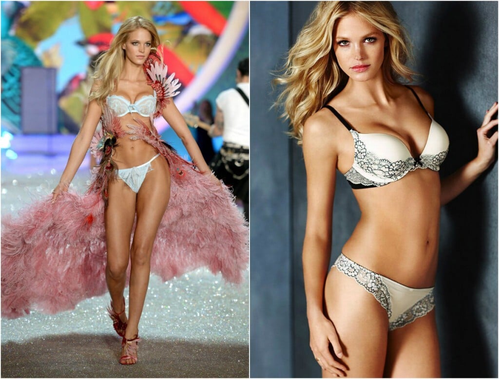Erin Heatherton, na época em que desfilava par a Victoria’s Secret