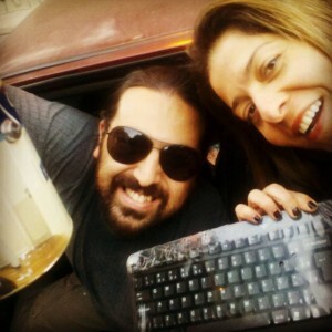 Marcelo Maciel e Renata Thomé, dois adeptos do escambo através de grupos do Facebook.