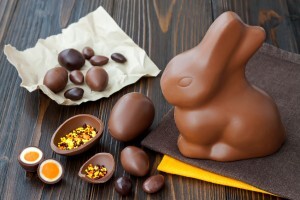 Coelho de chocolate ao leite Gold Bunny Lindt por 2.241 milhas